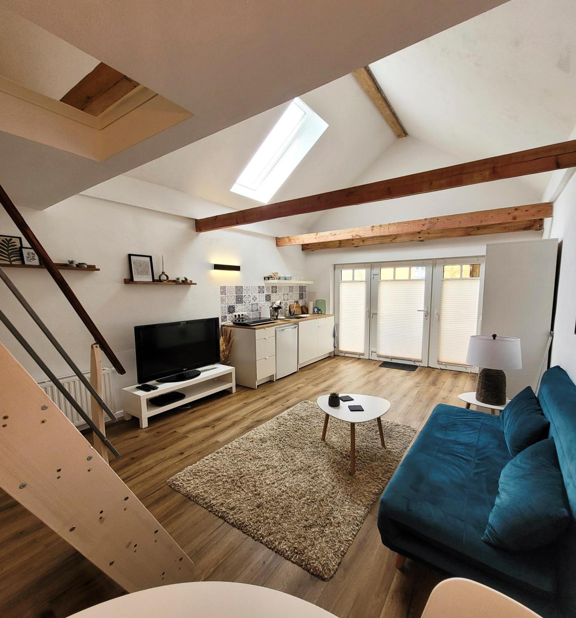Modernes 1-Zimmer-Apartment Mit Galerie-Schlafkoje Im Skandinavischen Stil Ostenfeld  Εξωτερικό φωτογραφία
